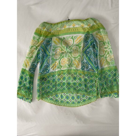 Beautiful Hale Bob 100% Silk Blouse Top. Artwear Boho Bohemian Cottagecore XS - Picture 2 of 5